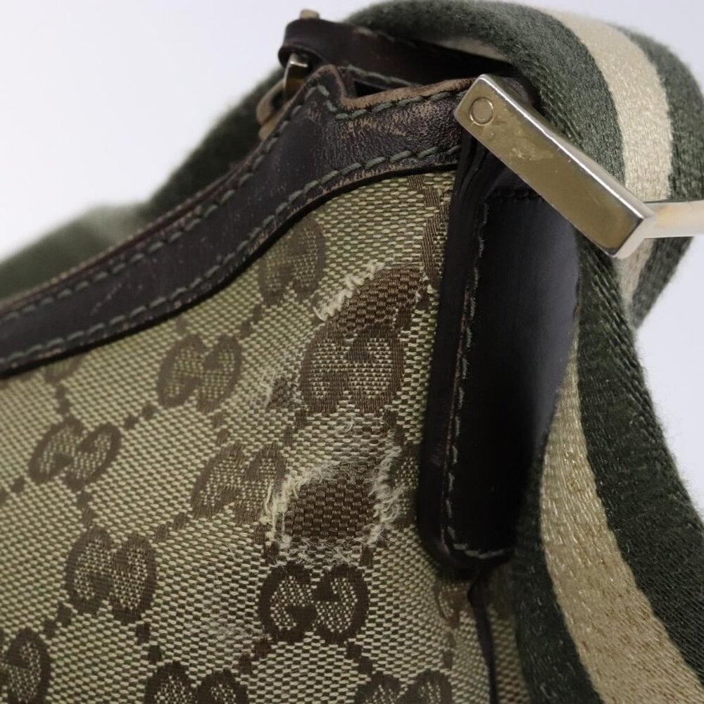Authentic GUCCI GG Canvas Shoulder Bag Beige Gold 181092 - Picture 16 of 16